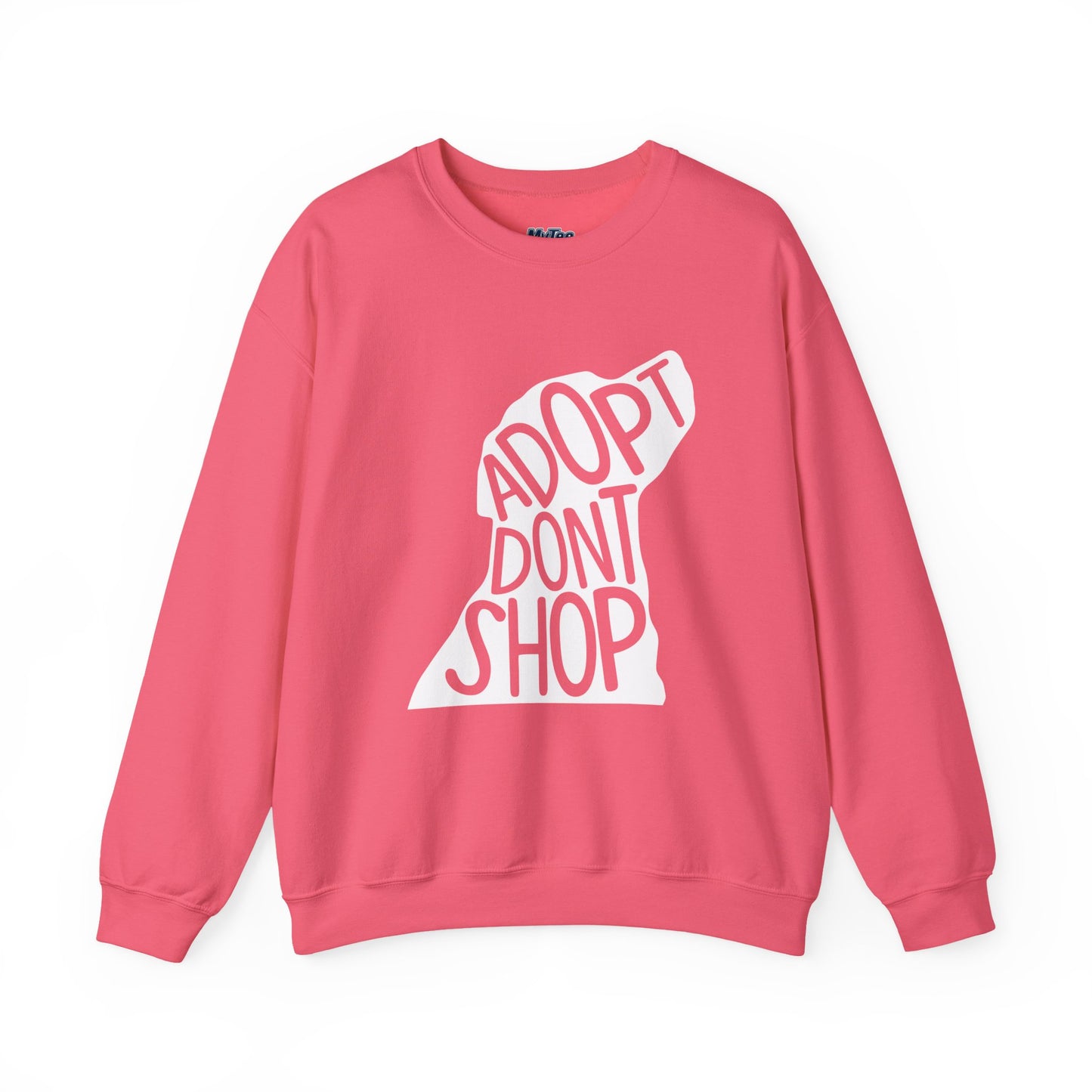 Adopt Don't Shop Unisex Sweatshirt | Eco-Friendly Crewneck