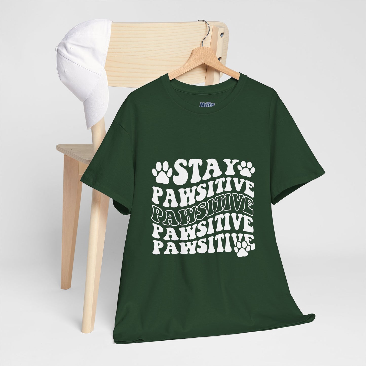 Stay Pawsitive Unisex T-Shirt For Animal Lovers
