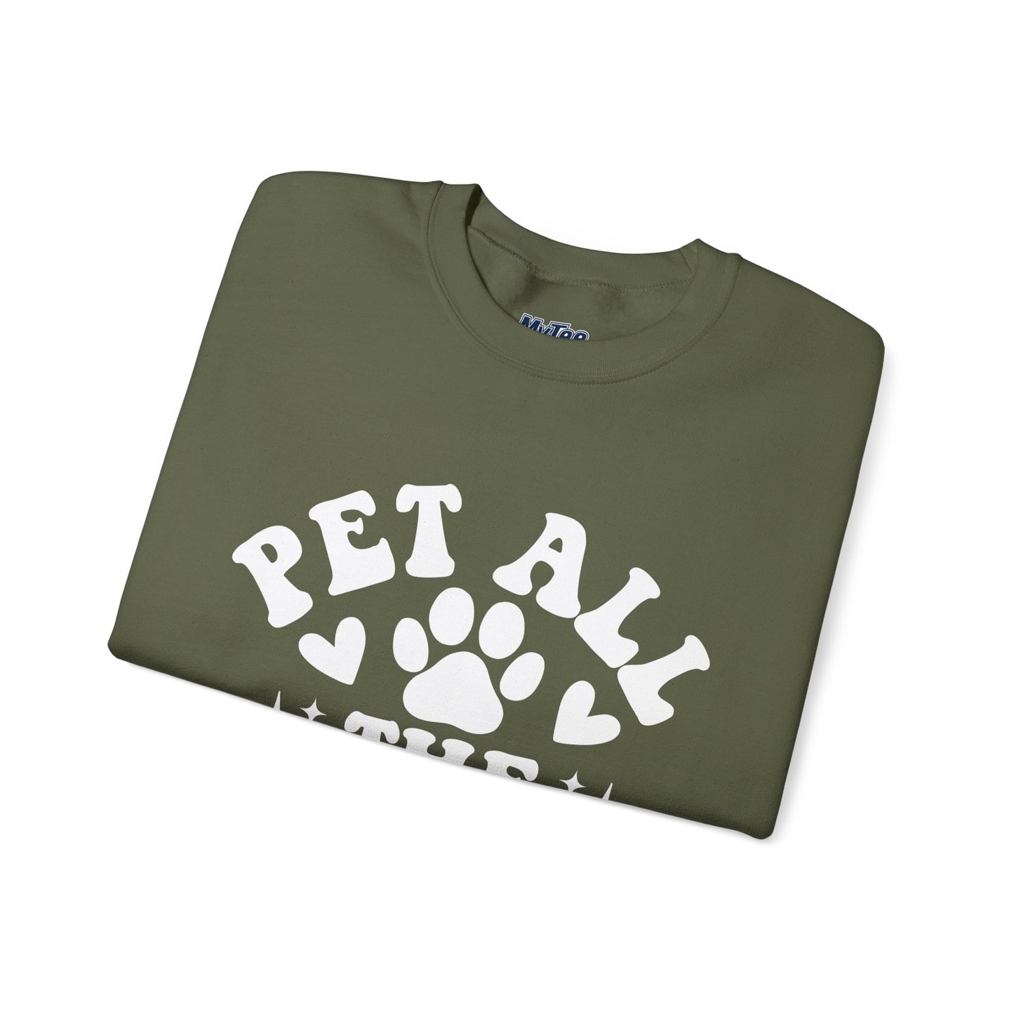 Pet All The Dogs Crewneck Sweatshirt | Cozy Dog Lover Gift