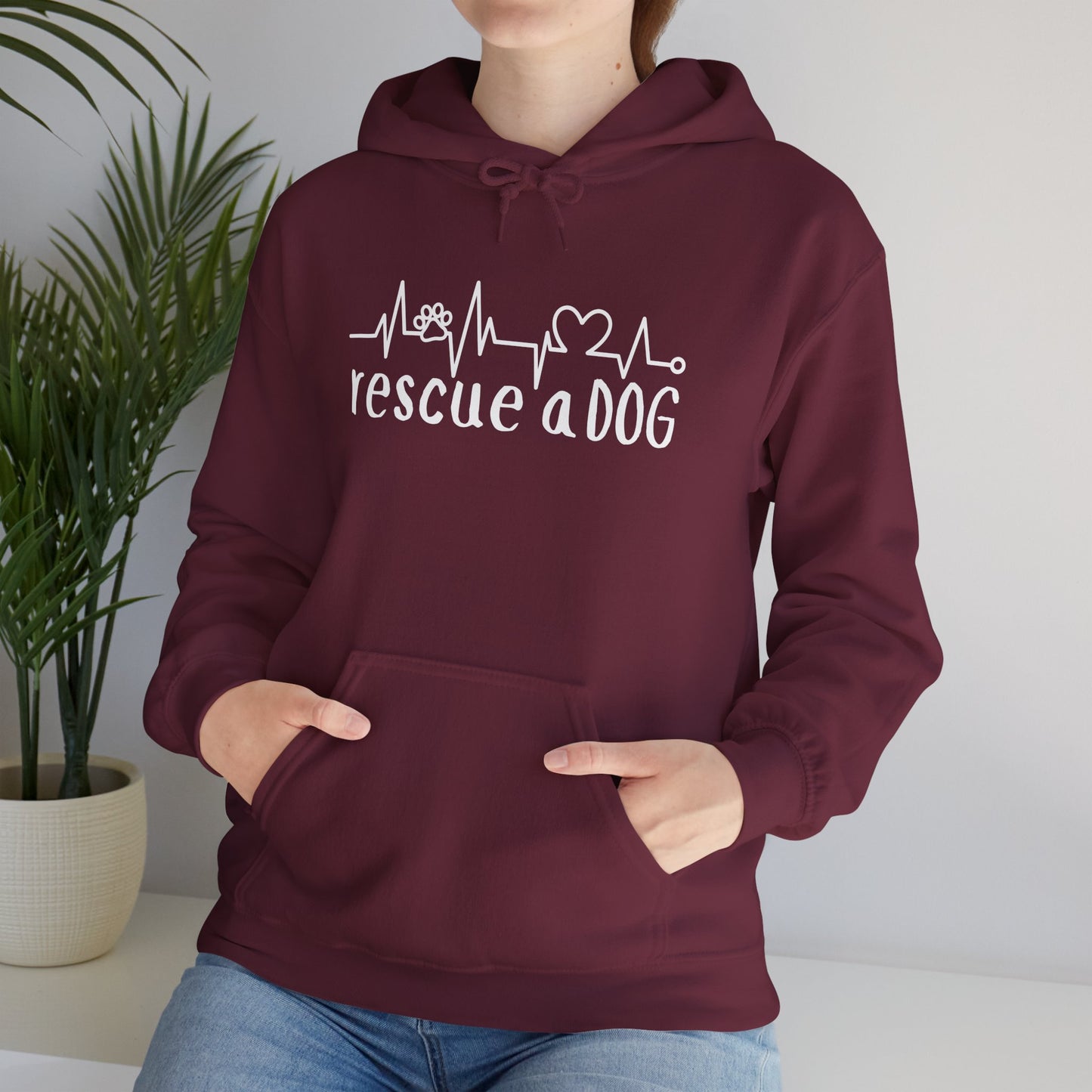Rescue A Dog Hoodie Pet Lover Unisex Sweatshirt | Adoption Awareness Apparel