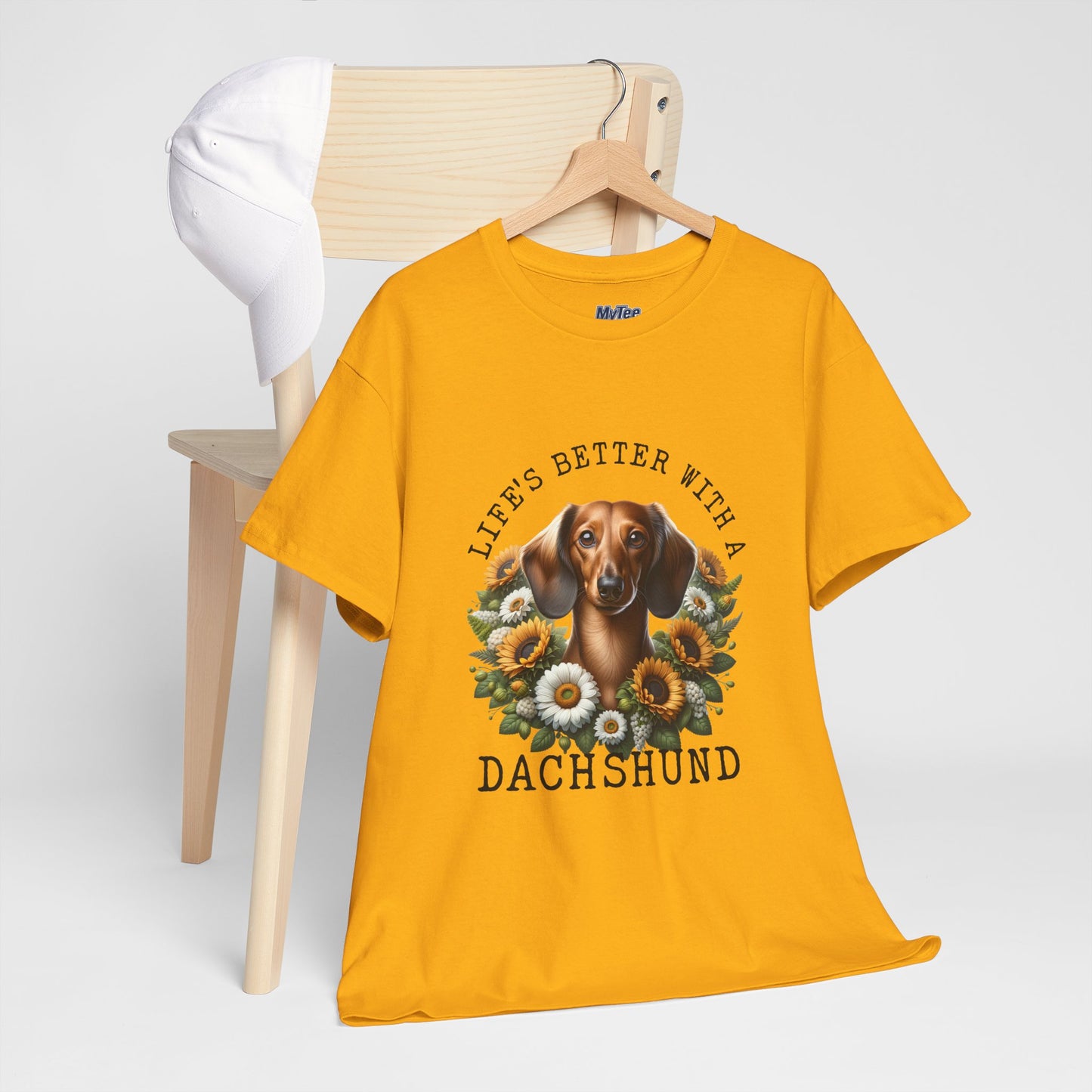 Dachshund Sunflower Unisex T-Shirt