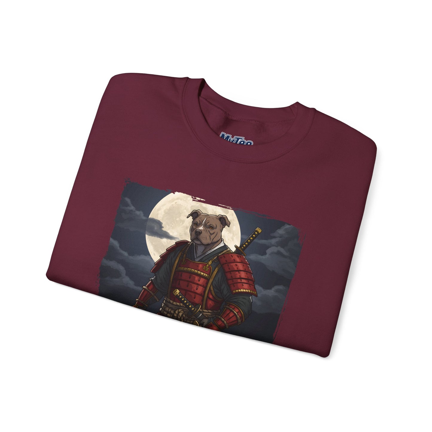 Pitbull Samurai Warrior Sweatshirt | Cozy Crewneck