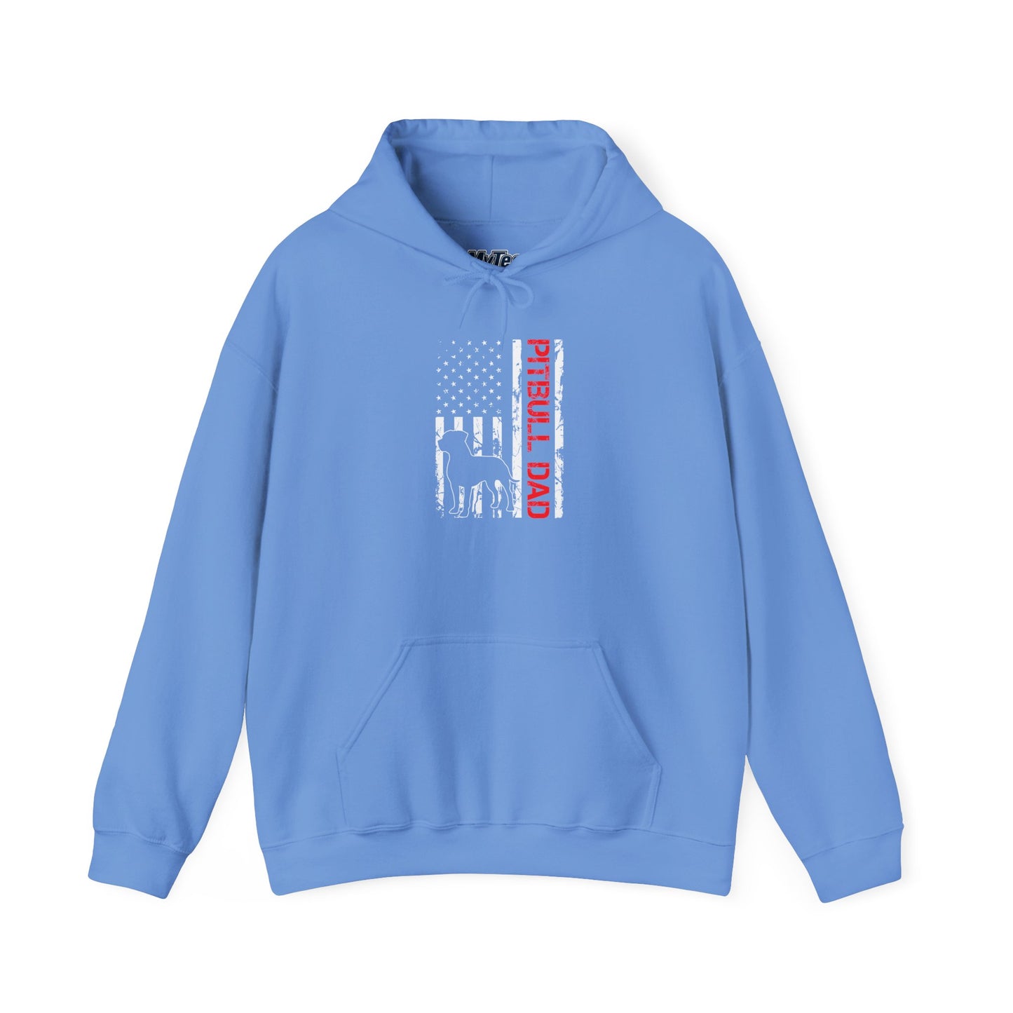Patriotic Pitbull Dad Hoodie - Gift for Father's Day