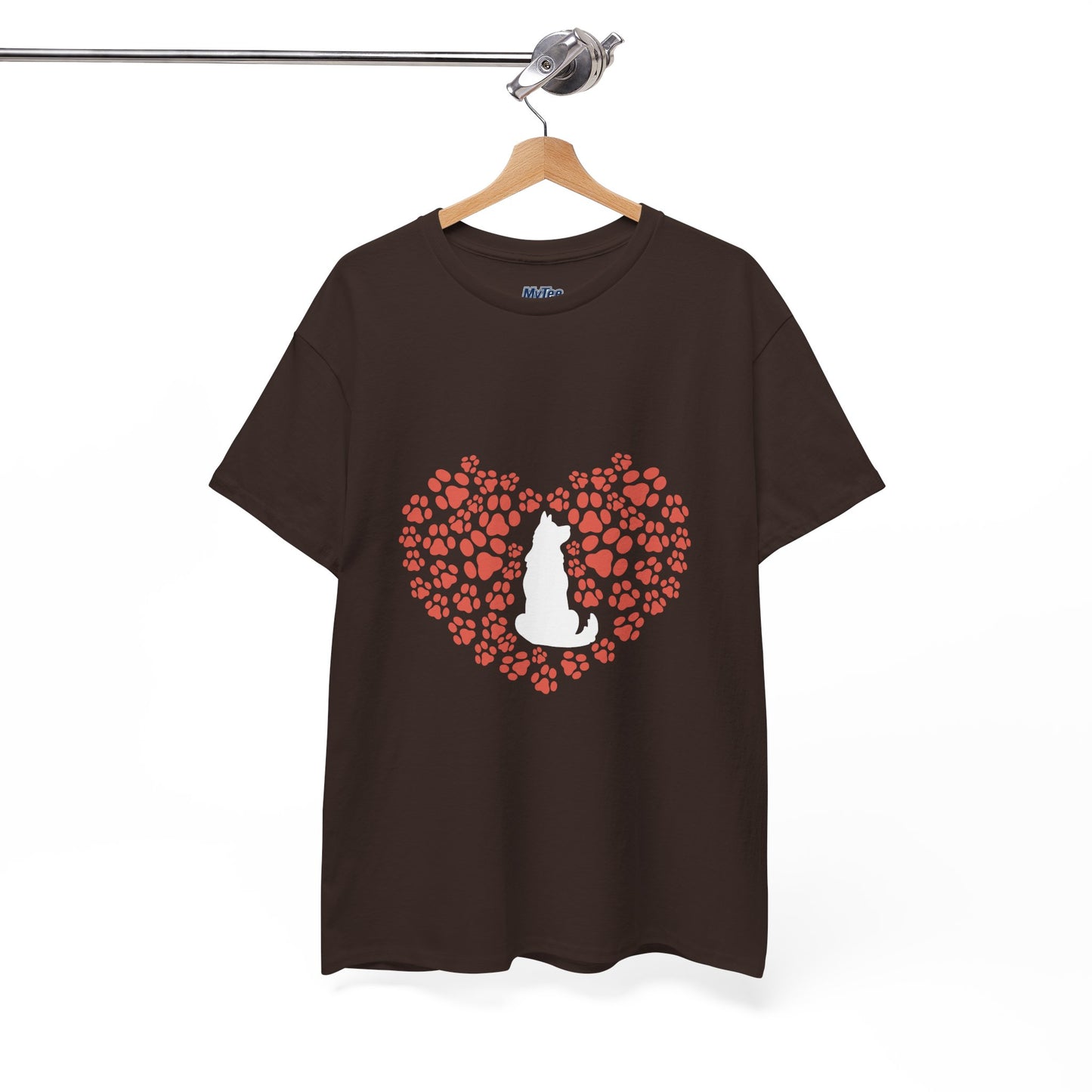 Dog Lover's Heart - Unisex Cotton Tee