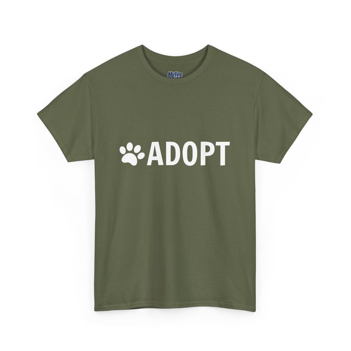Adopt Unisex Heavy Cotton Tee | Perfect for Animal Lovers, Pet Adoption Events
