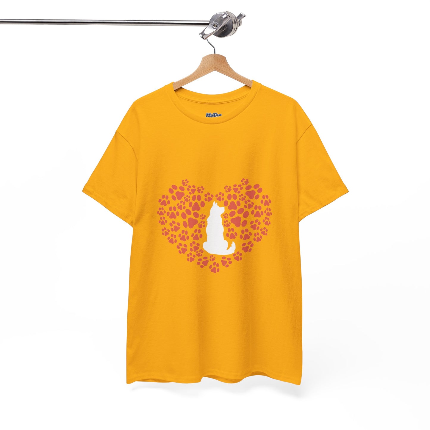 Dog Lover's Heart - Unisex Cotton Tee
