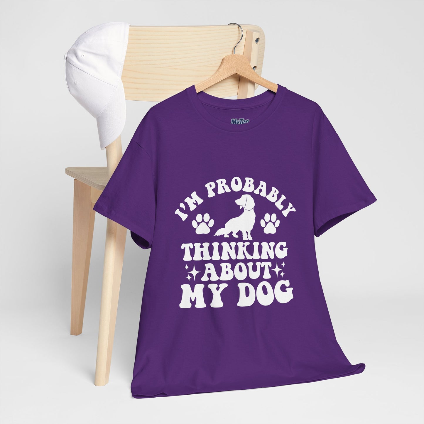I’m Probably Thinking About My Dog Cotton T-shirt
