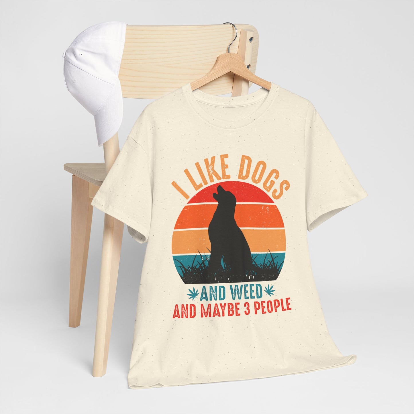 'I Like Dogs And Weed And 3 People' Unisex T-Shirt