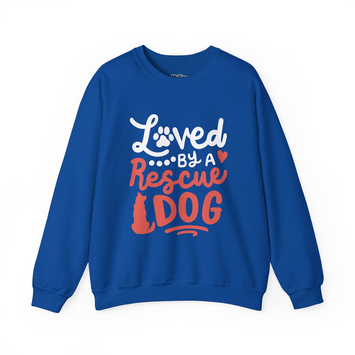 Loved By A Rescue Dog Sweatshirt | Animal Lover Gift, Cozy Crewneck