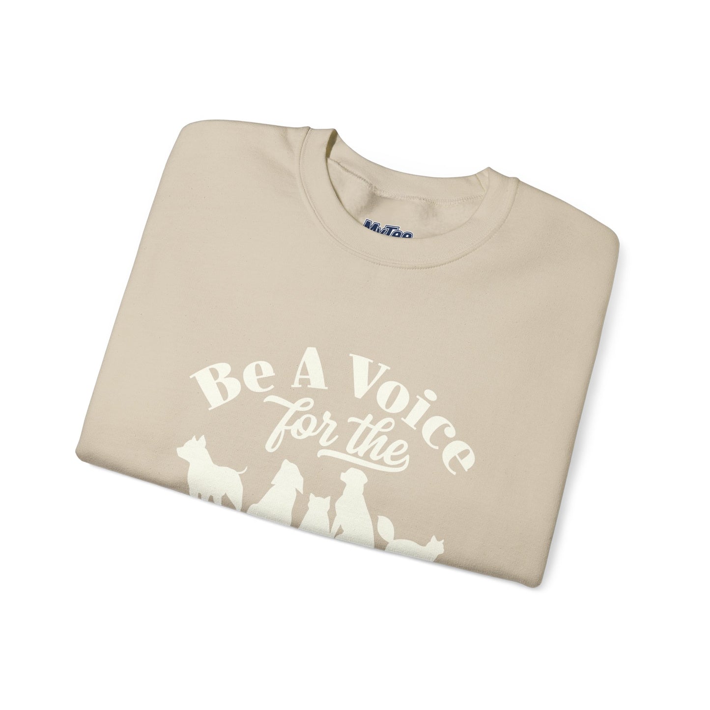 Be A Voice For The Voiceless Unisex Sweatshirt – Animal Rescue Awareness