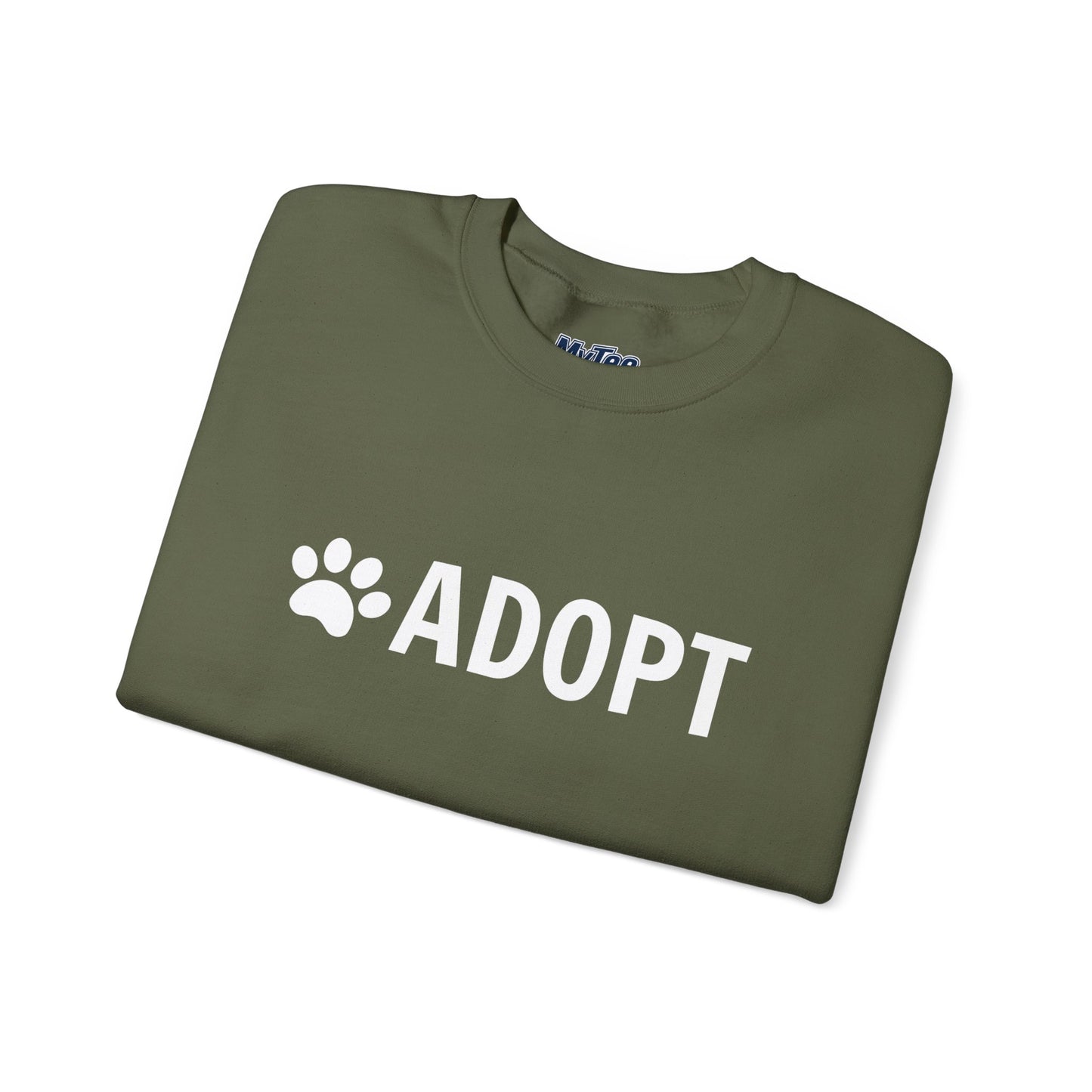 Adopt Pet Lover Crewneck Sweatshirt | Dog Rescue Inspired
