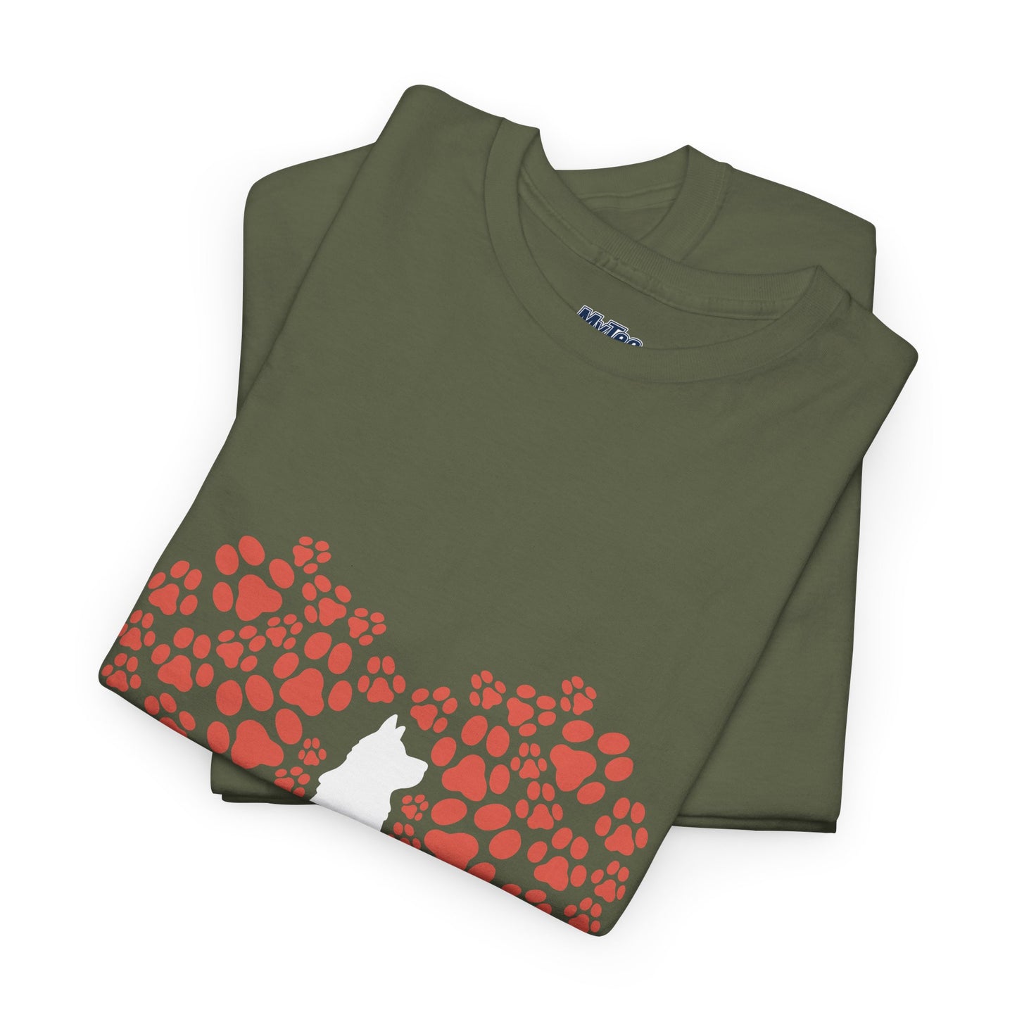 Dog Lover's Heart - Unisex Cotton Tee