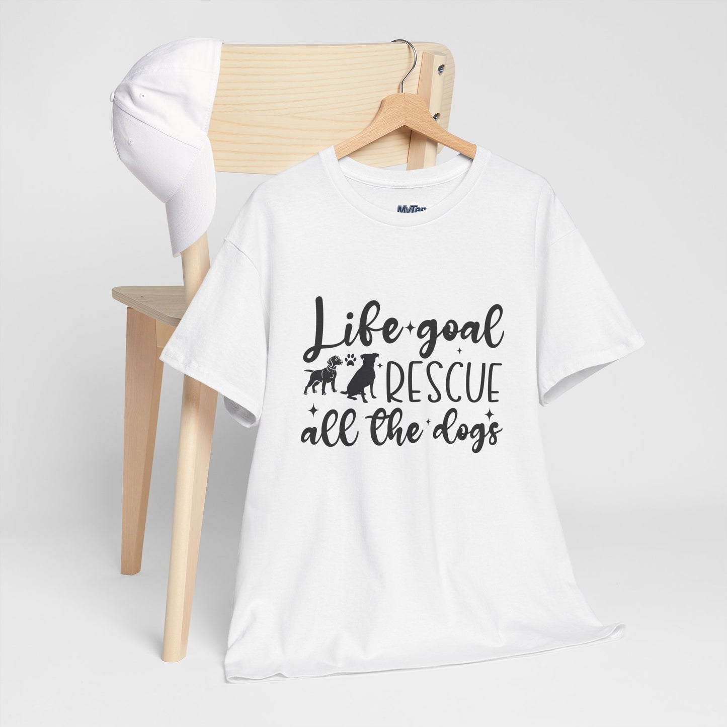 Life Goal Rescue All The Dogs Unisex T-Shirt - Perfect For Animal Lovers