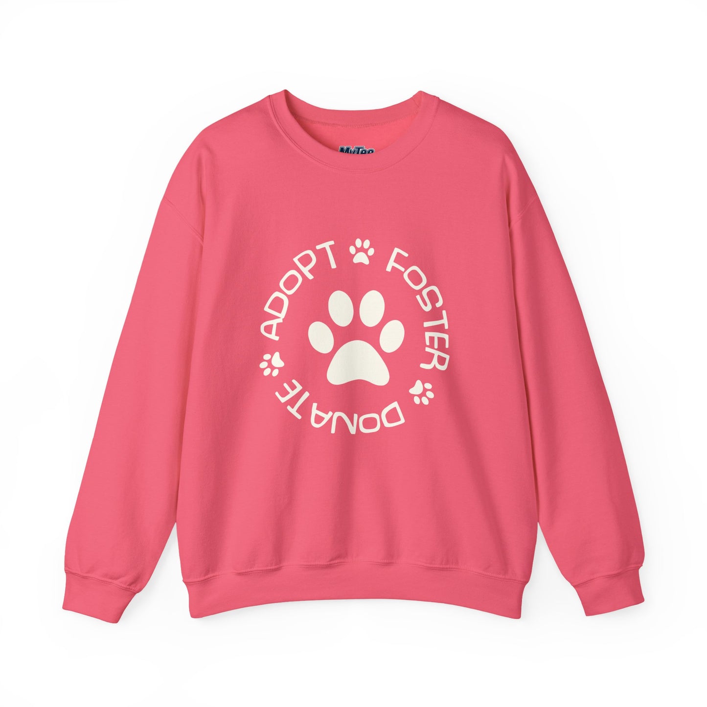 Adopt Foster Donate Unisex Sweatshirt | Paw Print Animal Shelter Pullover