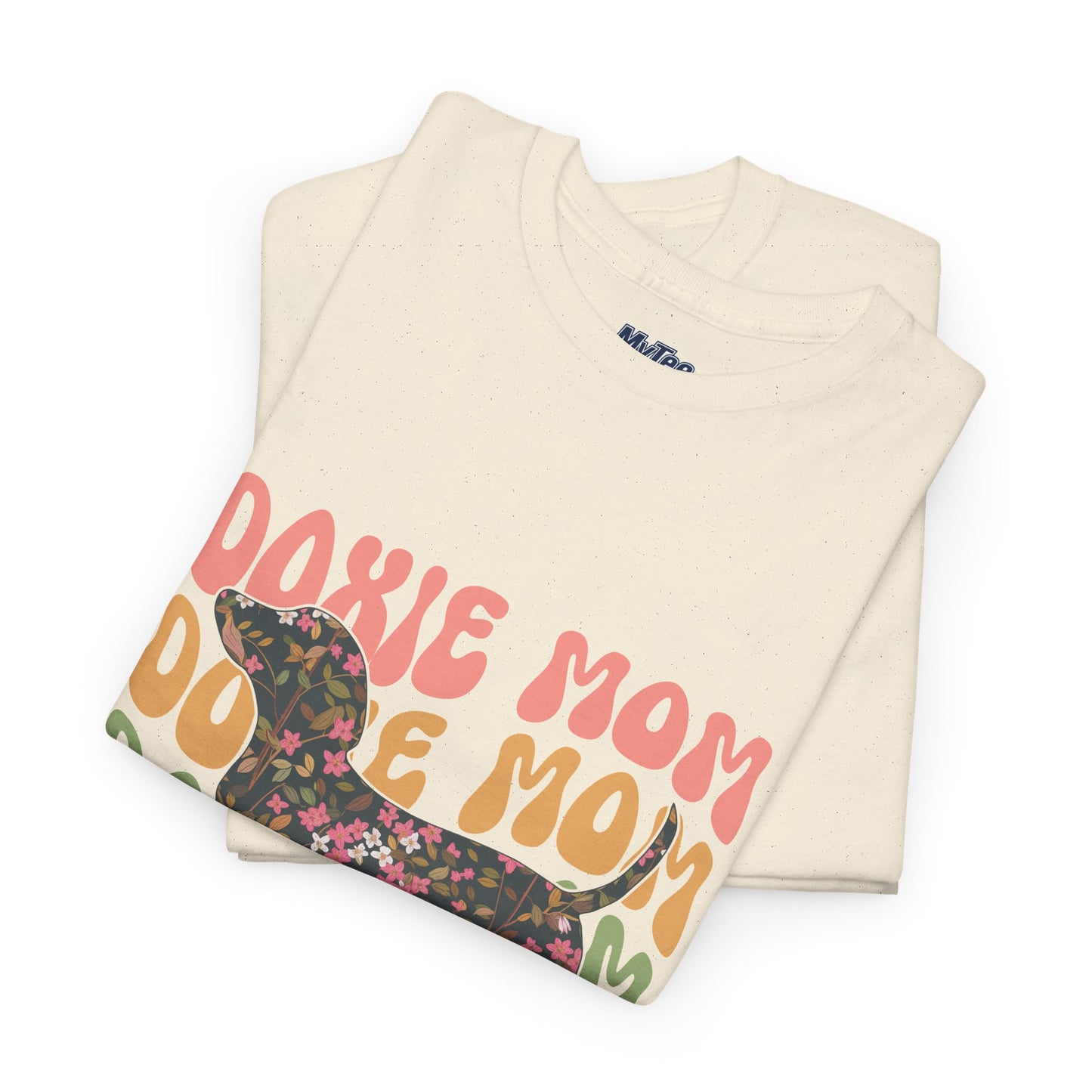 Doxie Mom Retro T-Shirt – Colorful Dog Mom Graphic Tee