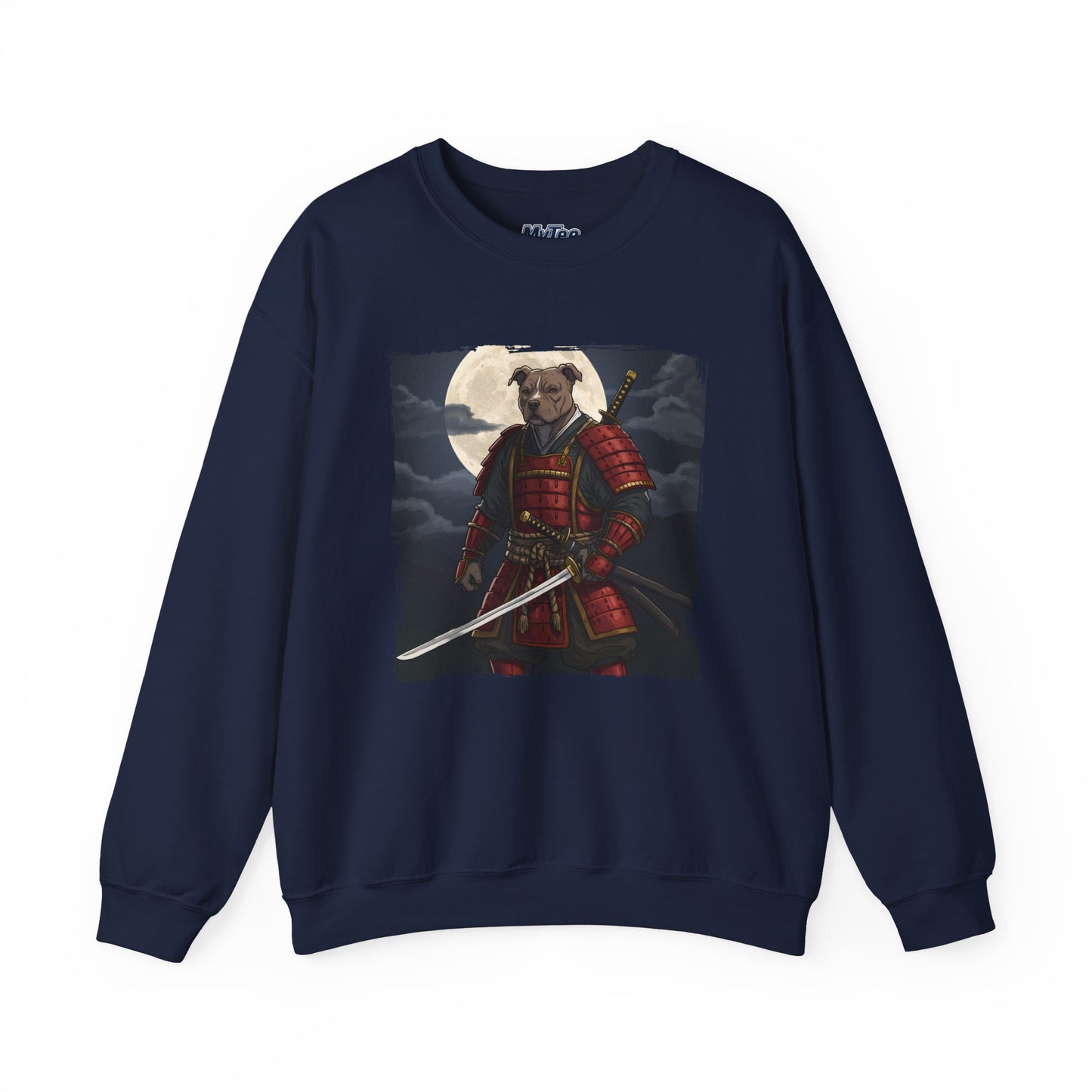 Pitbull Samurai Warrior Sweatshirt | Cozy Crewneck