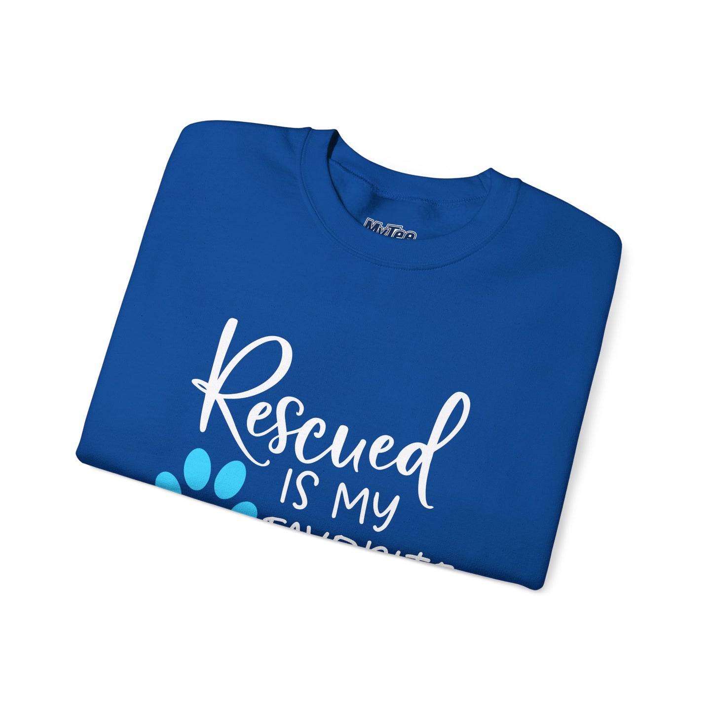 Rescued Is My Favorite Breed Unisex Sweatshirt – Dog Lover Crewneck