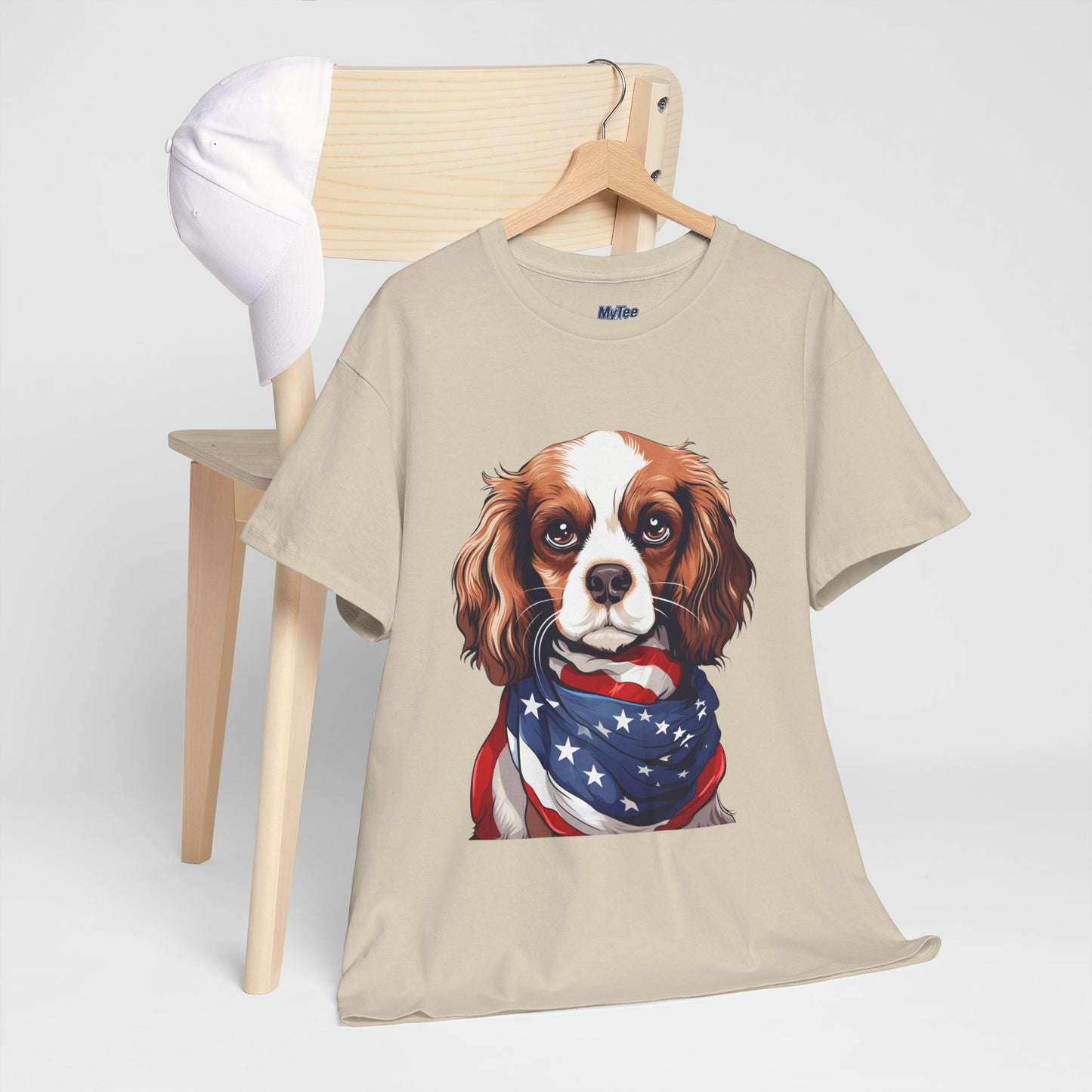 Patriotic Cavalier King Charles Spaniel Unisex T-Shirt