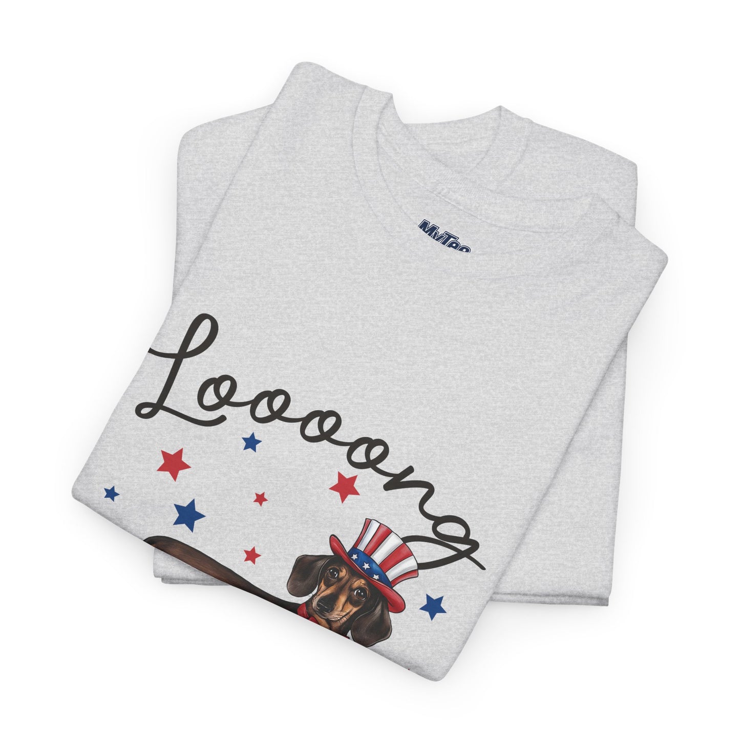 Patriotic Dachshund Loooong Live Freedom Unisex T-Shirt
