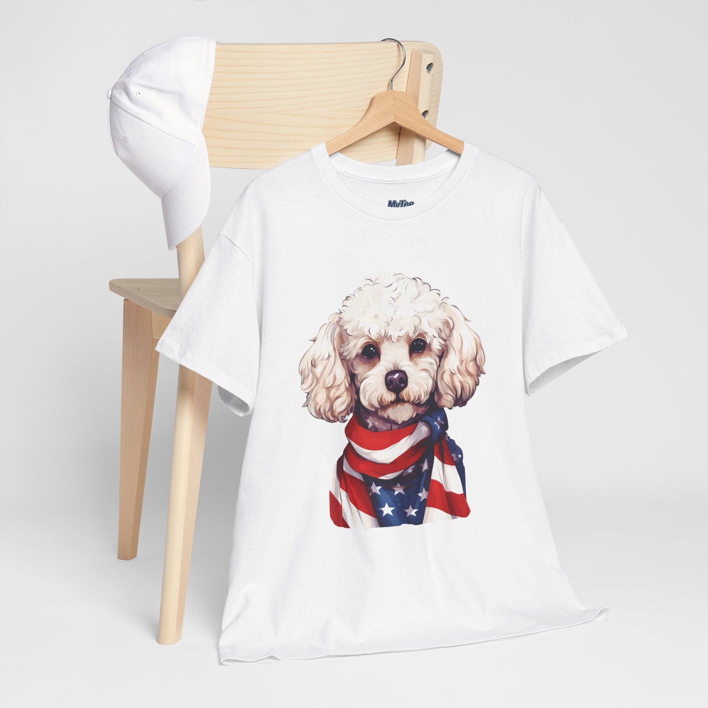 Patriotic Poodle Unisex T-Shirt