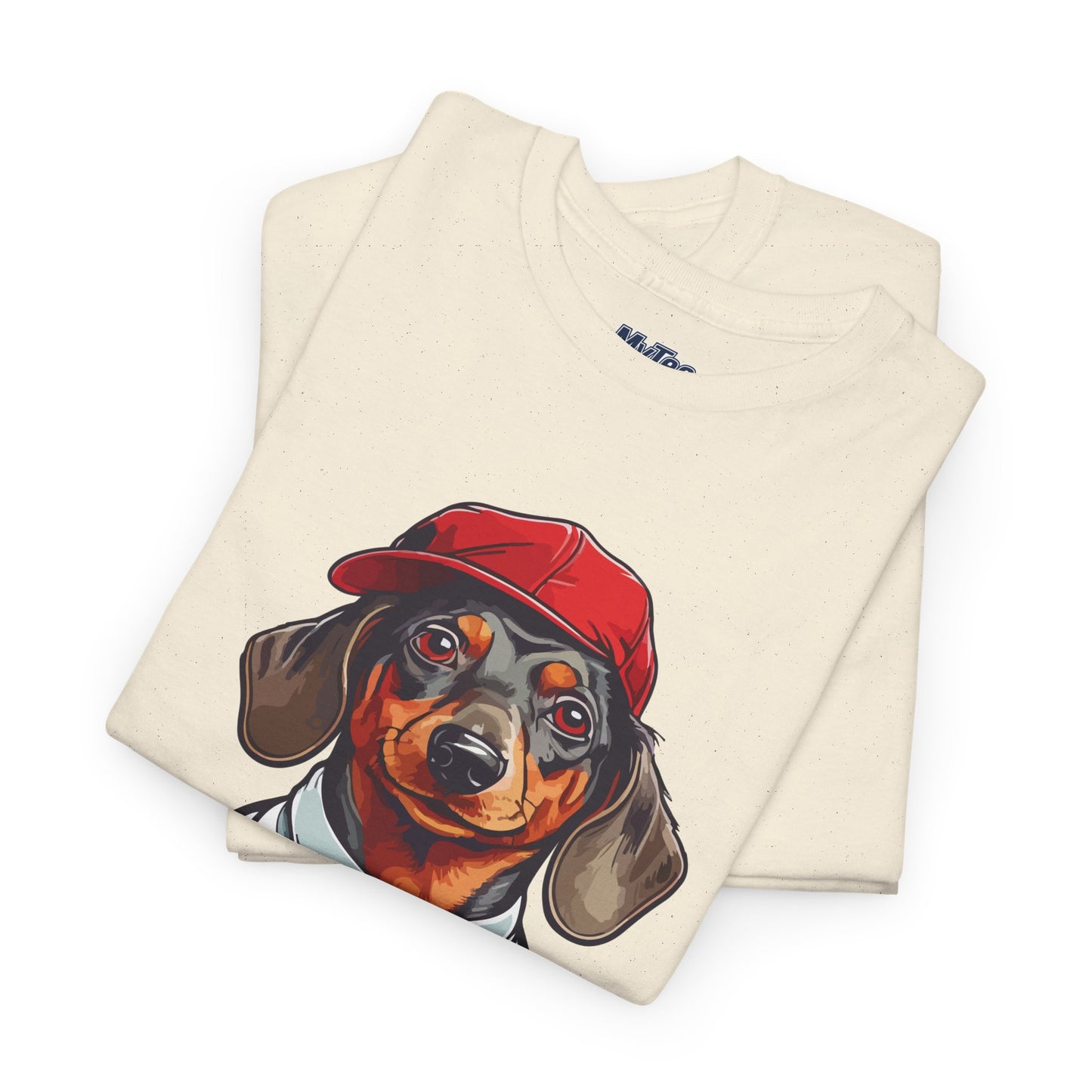 Dachshund Boss Unisex T-Shirt – Cool Pup in Cap & Tie