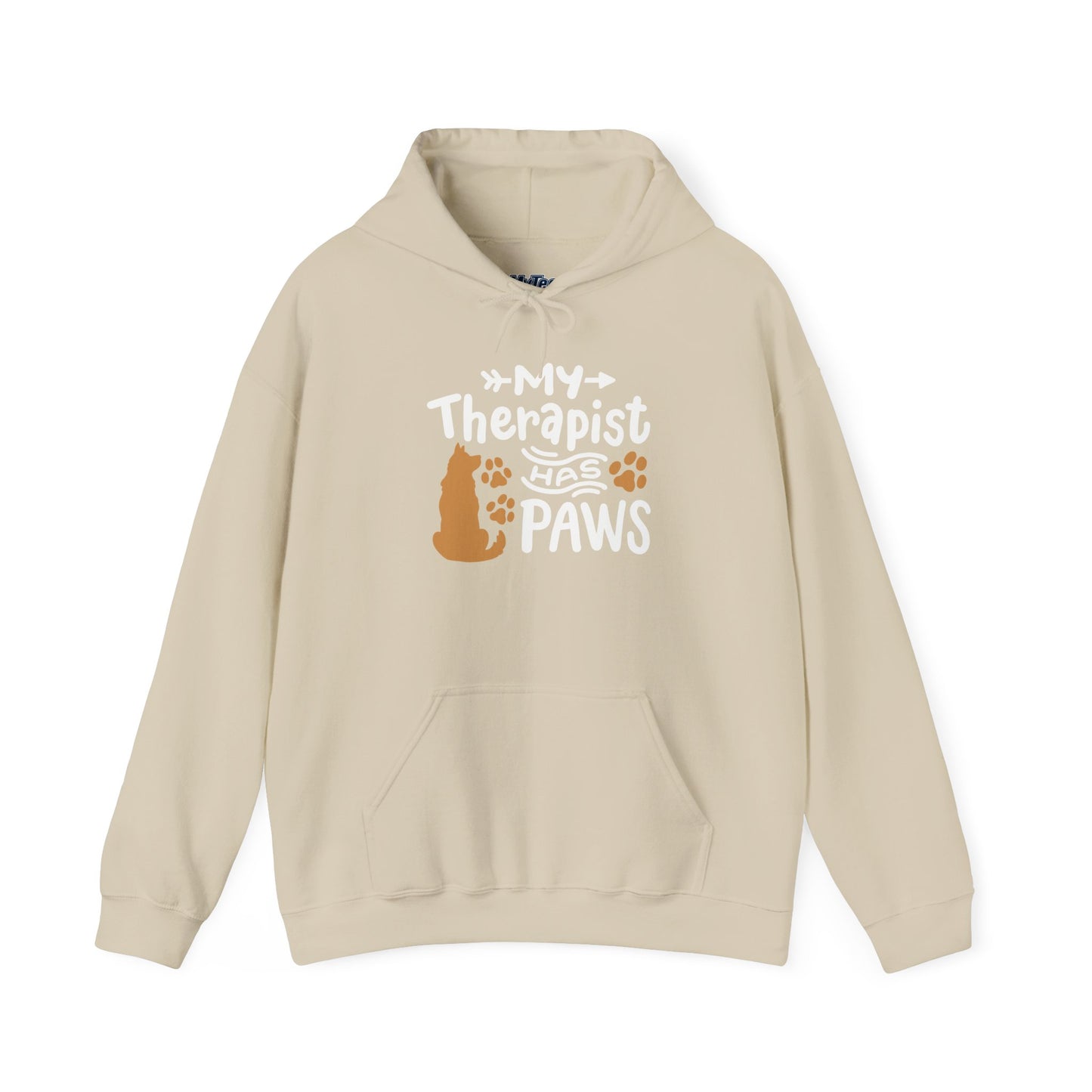 My Therapist Has Paws Pet Lover Hoodie | Animal Therapy Gift