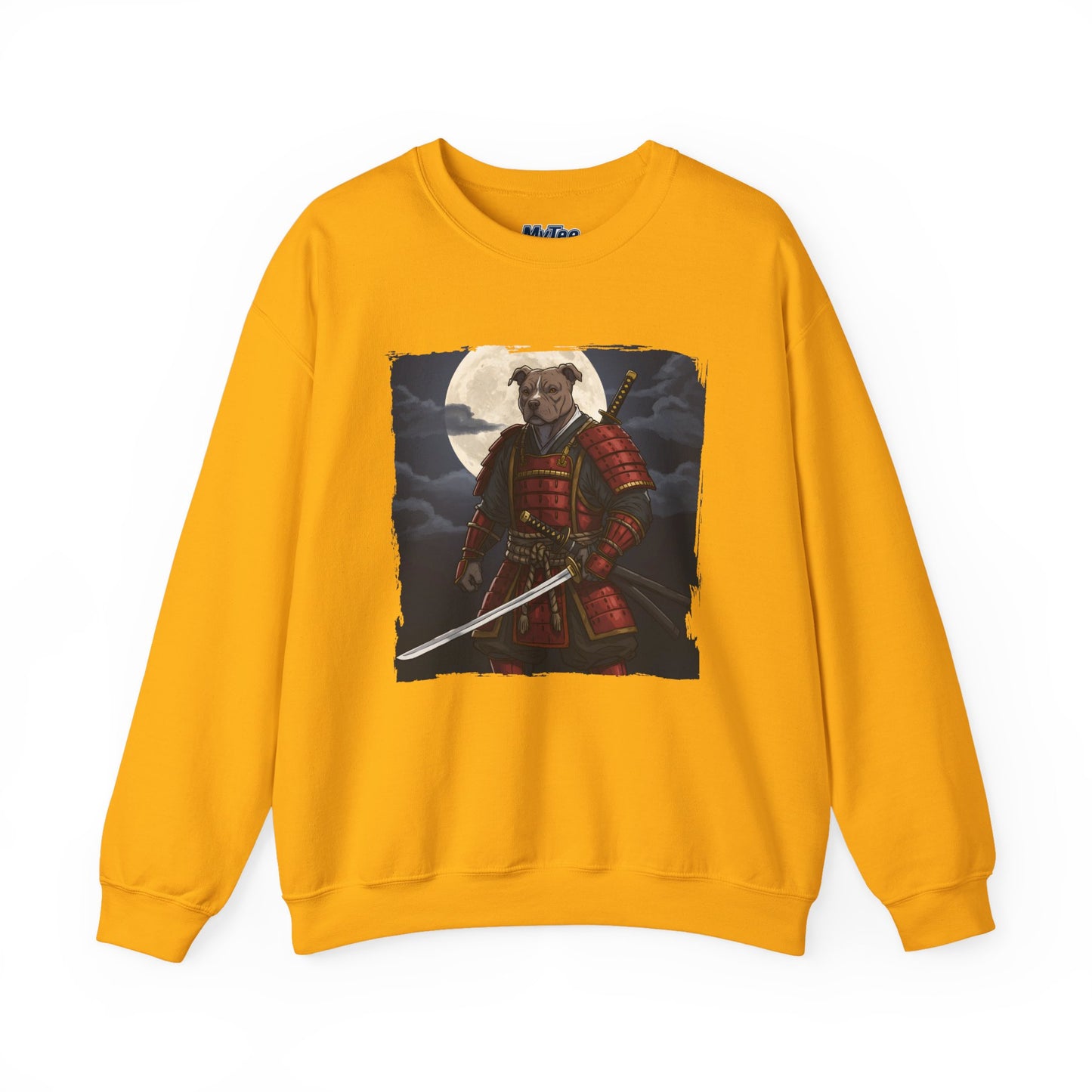 Pitbull Samurai Warrior Sweatshirt | Cozy Crewneck