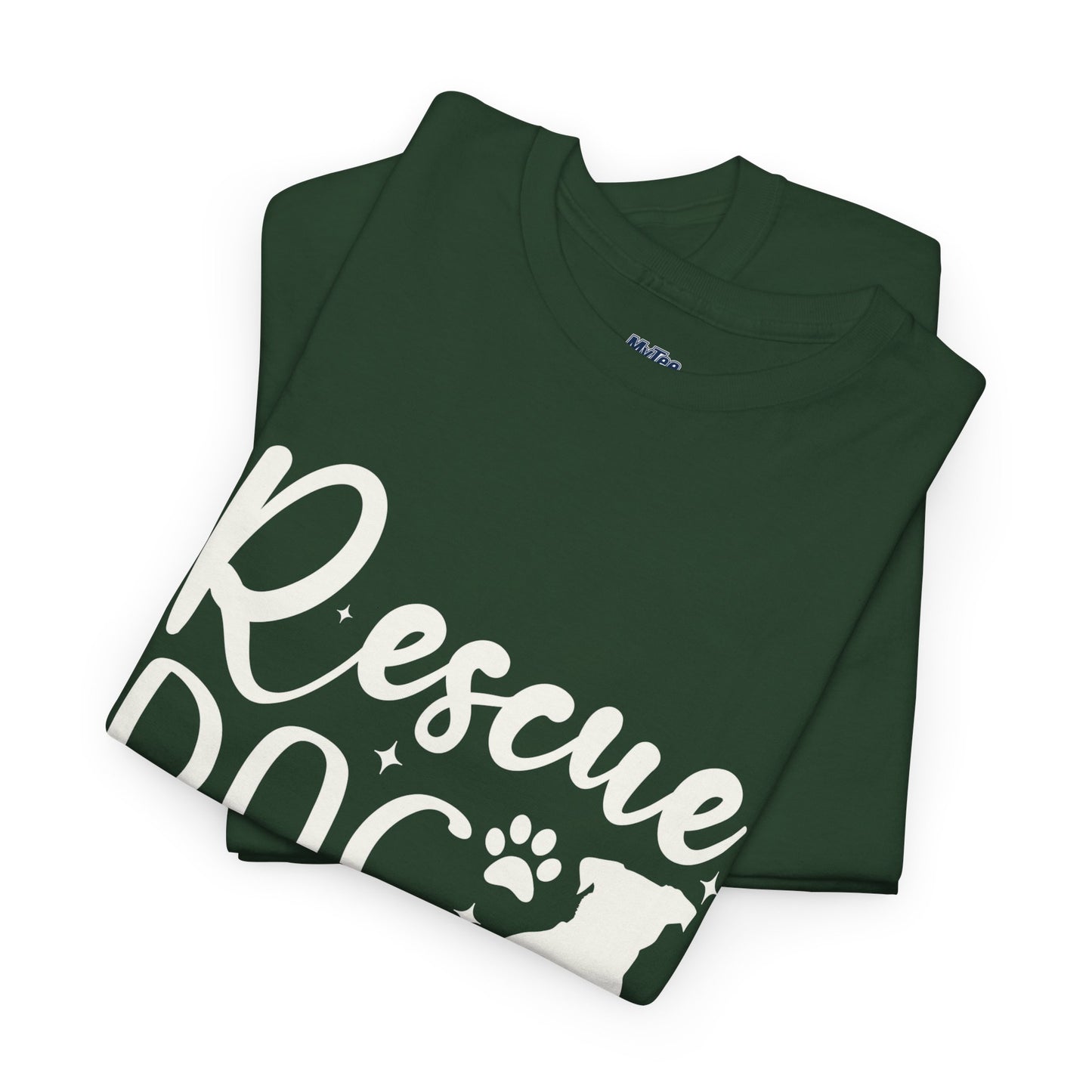 Rescue Dog Mom Cotton T-Shirt | Dog Lover