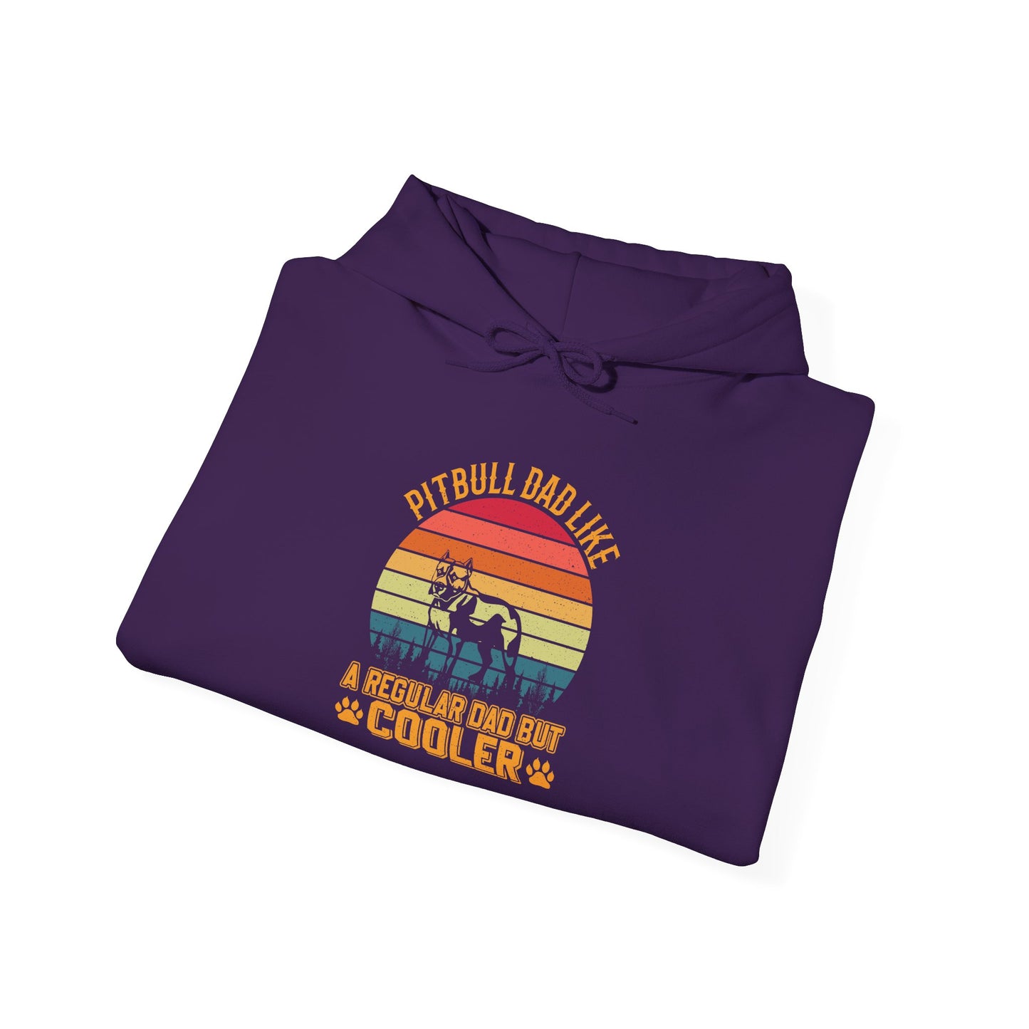 'Pitbull Dad Like A Regular Dad But Cooler' Cozy Hoodie
