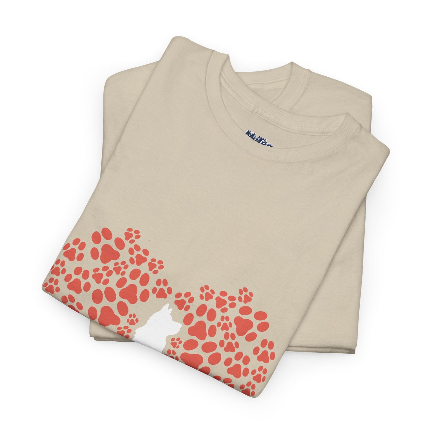 Dog Lover's Heart - Unisex Cotton Tee