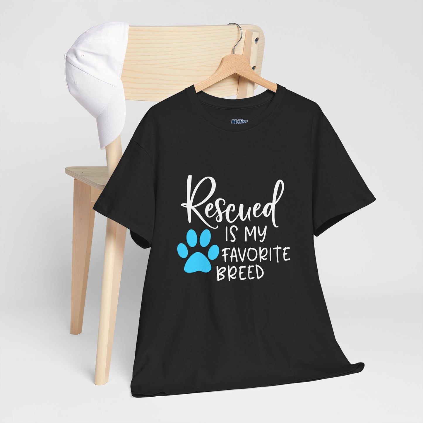 Rescued Is My Favorite Breed T-Shirt – Pet Adoption Love Tee
