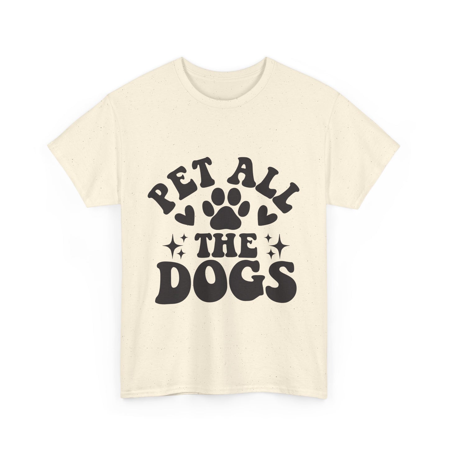 Pet All the Dogs Cotton T-Shirt, Dog Lover Tee