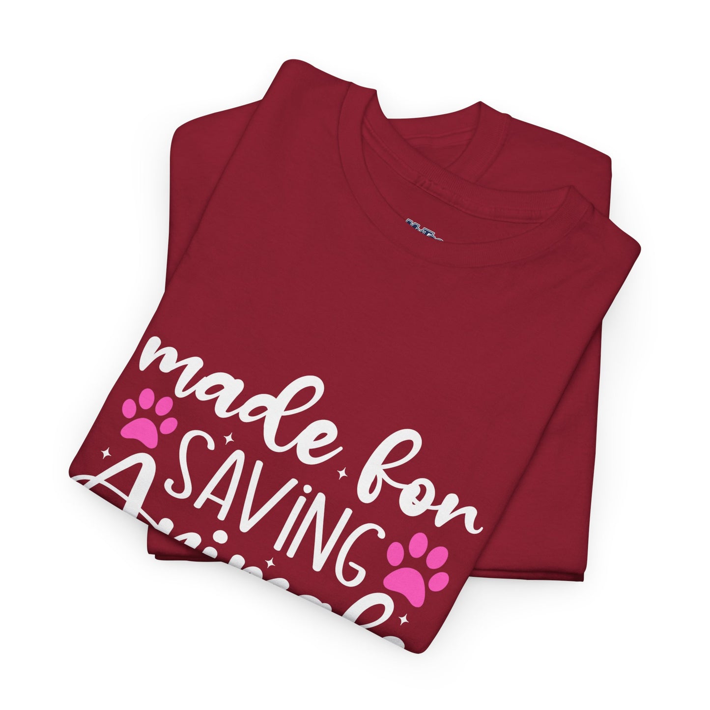 Made For Saving Animals Unisex Cotton T-Shirt | Dog Lover