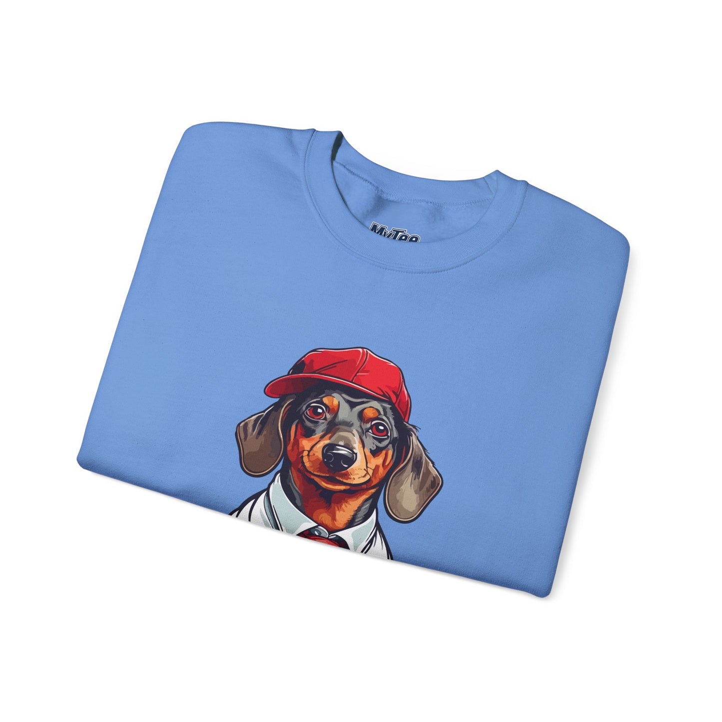 Dachshund Red Tie Unisex Sweatshirt – Chic Comfort for Dog Lovers
