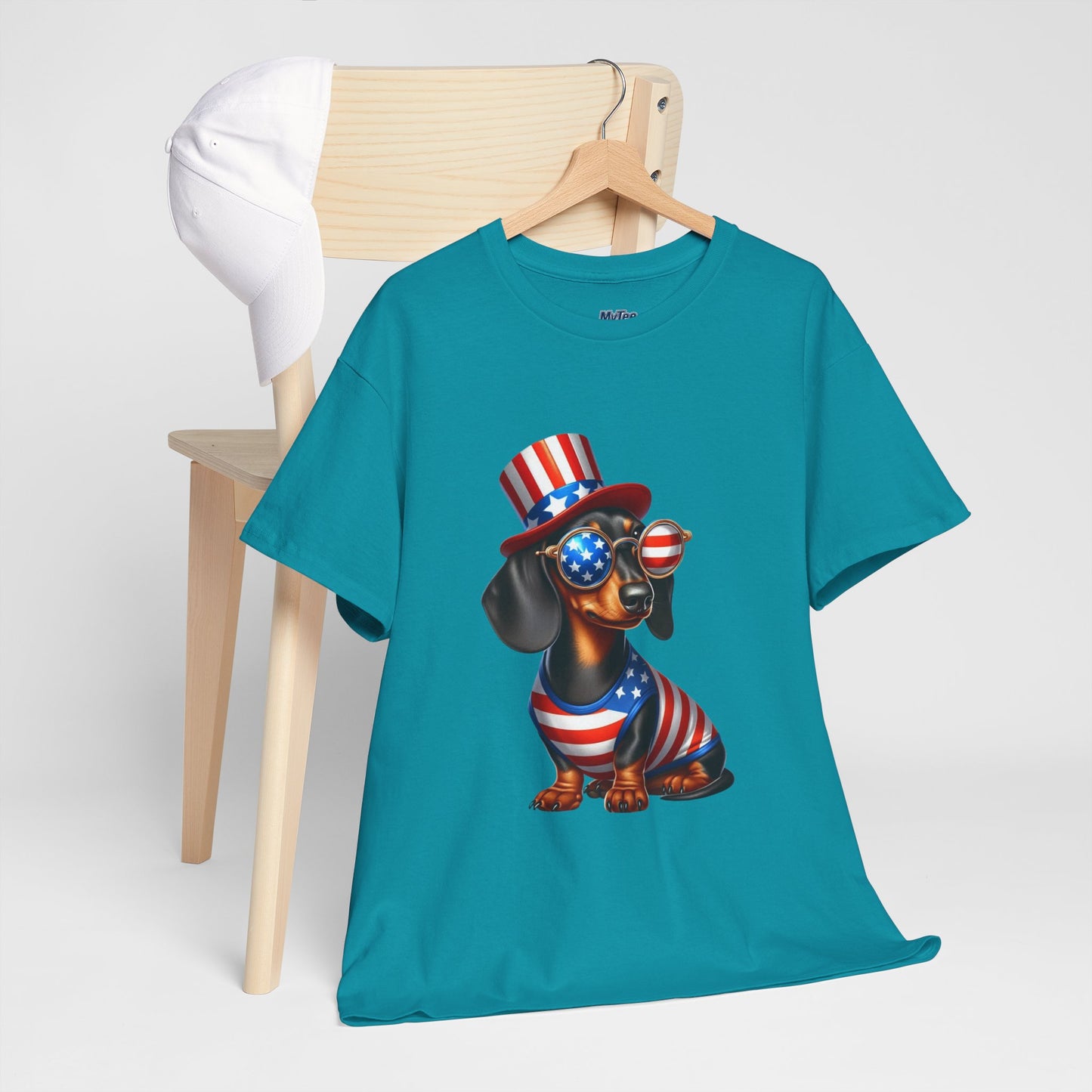 Patriotic Dachshund 4th of July T-Shirt | Red, White & Woof Style