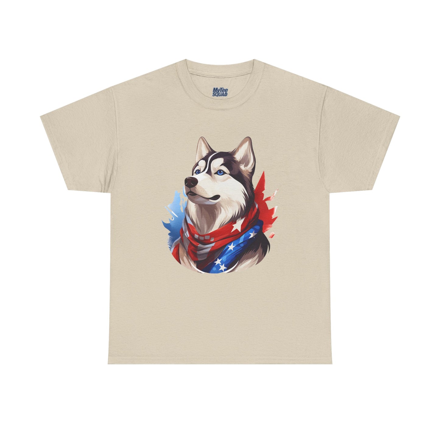 Patriotic Siberian Husky Unisex T-Shirt