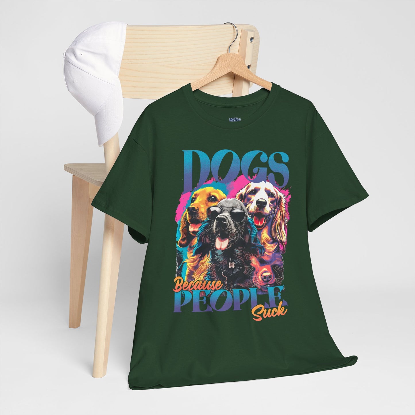 Dogs Because People Suck Unisex T-Shirts