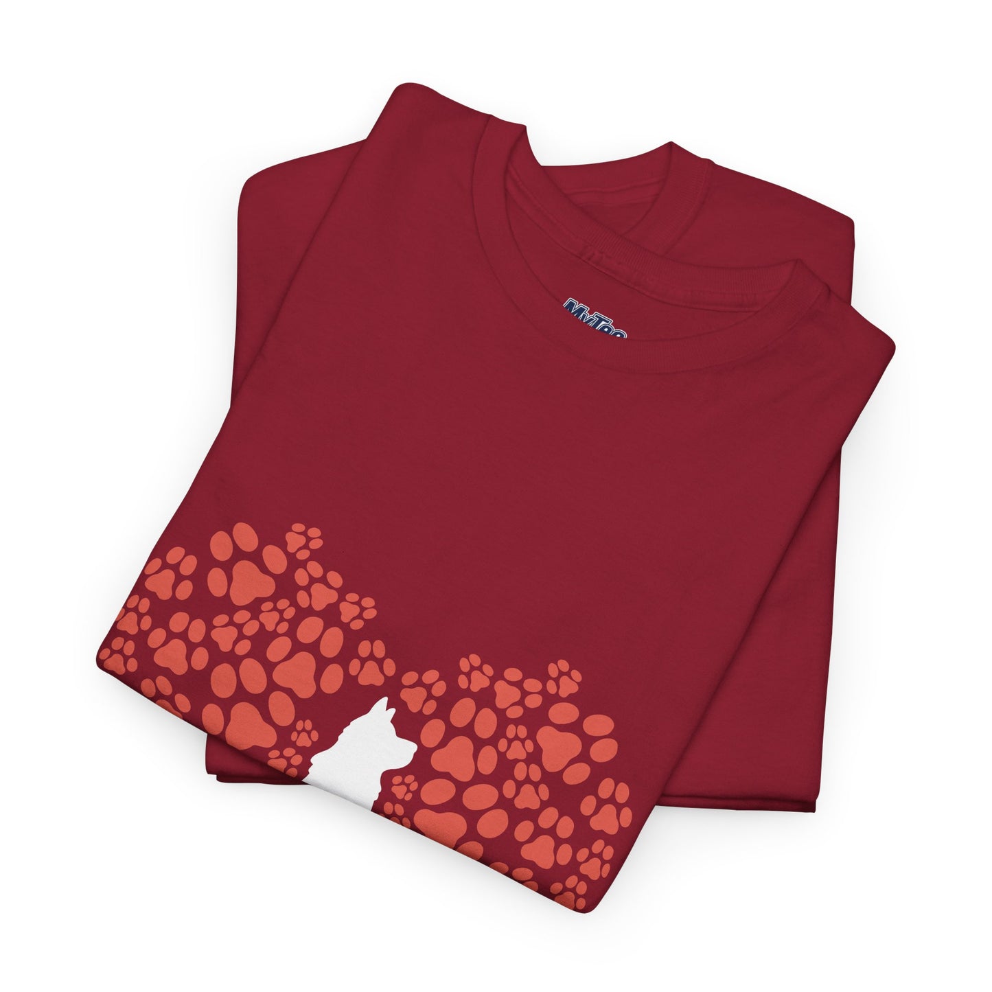 Dog Lover's Heart - Unisex Cotton Tee