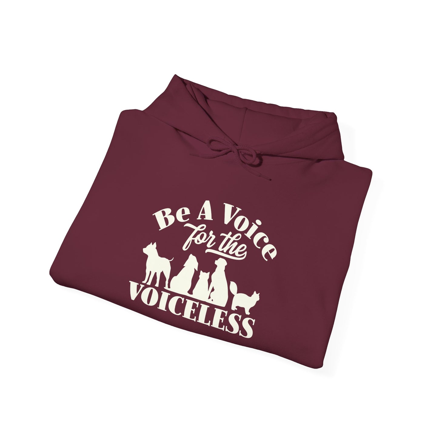 Be A Voice For The Voiceless Unisex Hoodie – Animal Rescue Awareness