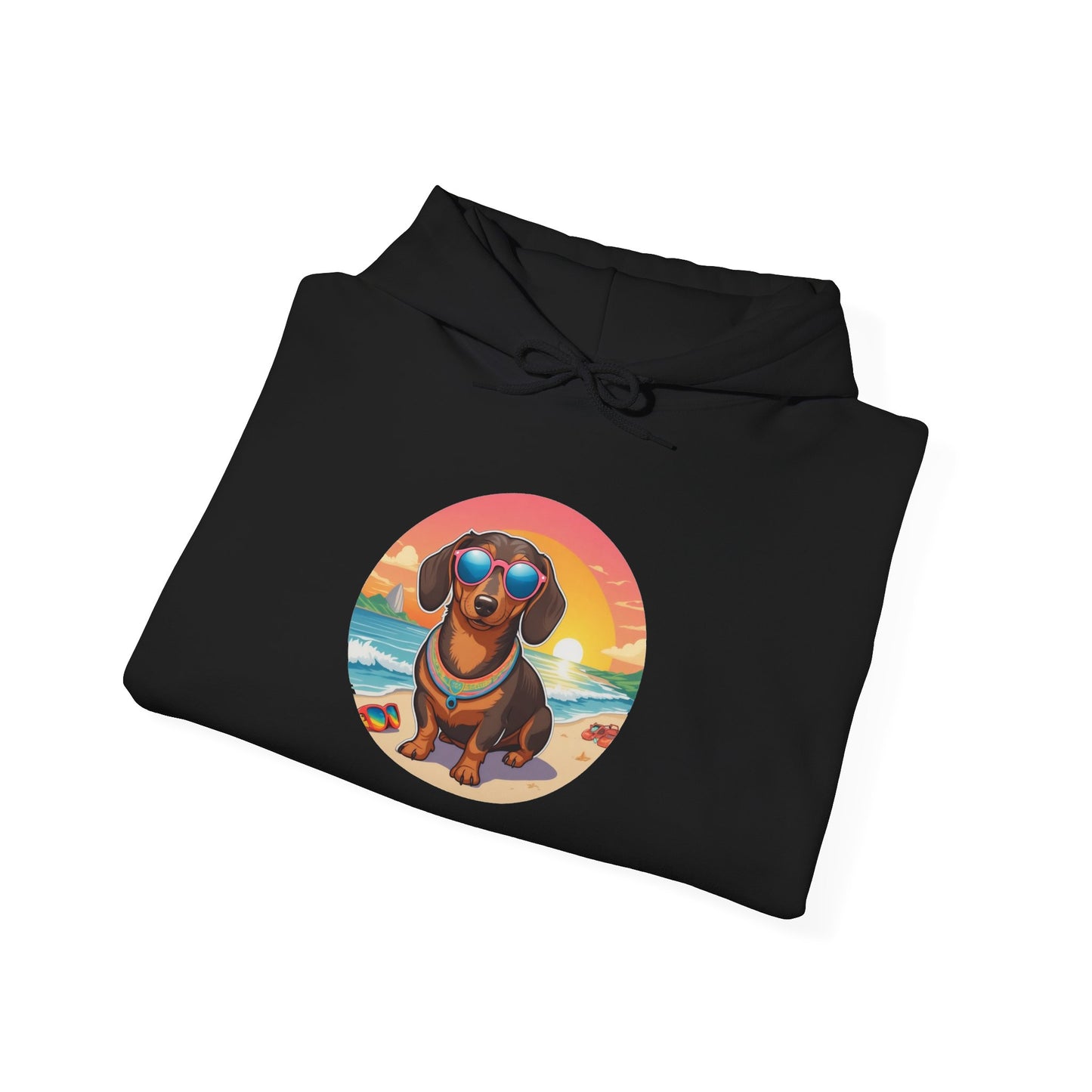 Dachshund Lover's Sunset Unisex Hoodie