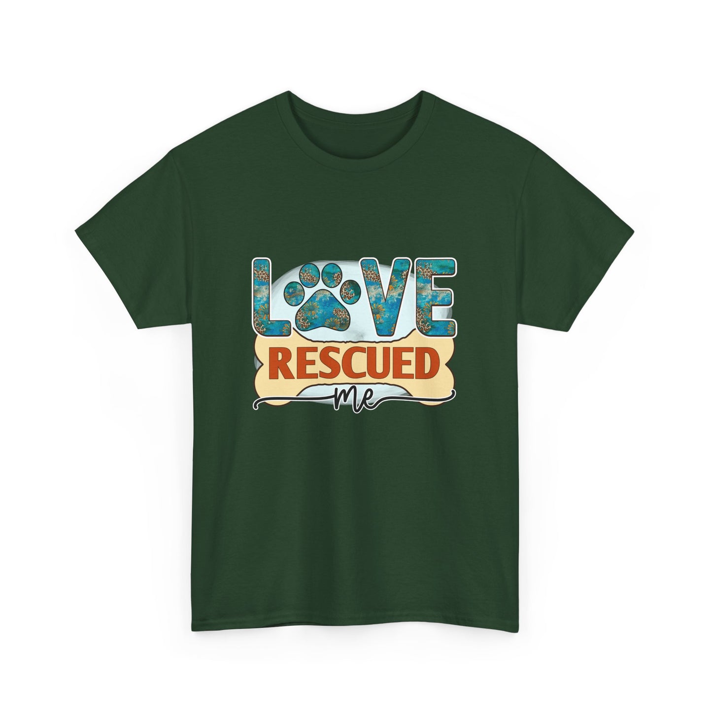 Love Rescued Me T-Shirt - Rescue Dogs Save Lives