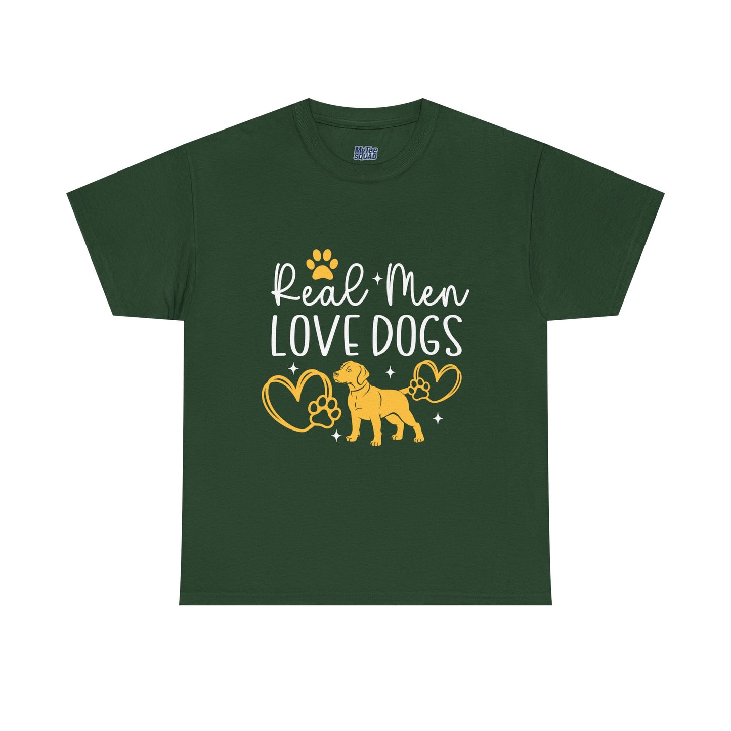 Real Men Love Dogs Cotton T-Shirts | Dog Lover