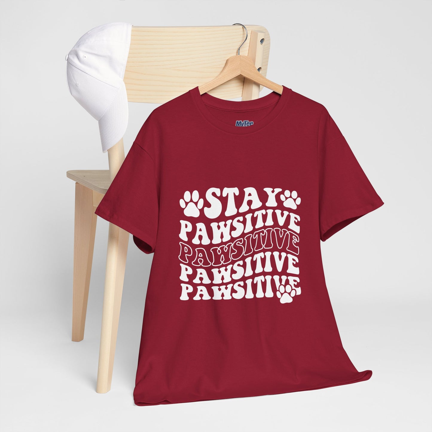 Stay Pawsitive Unisex T-Shirt For Animal Lovers