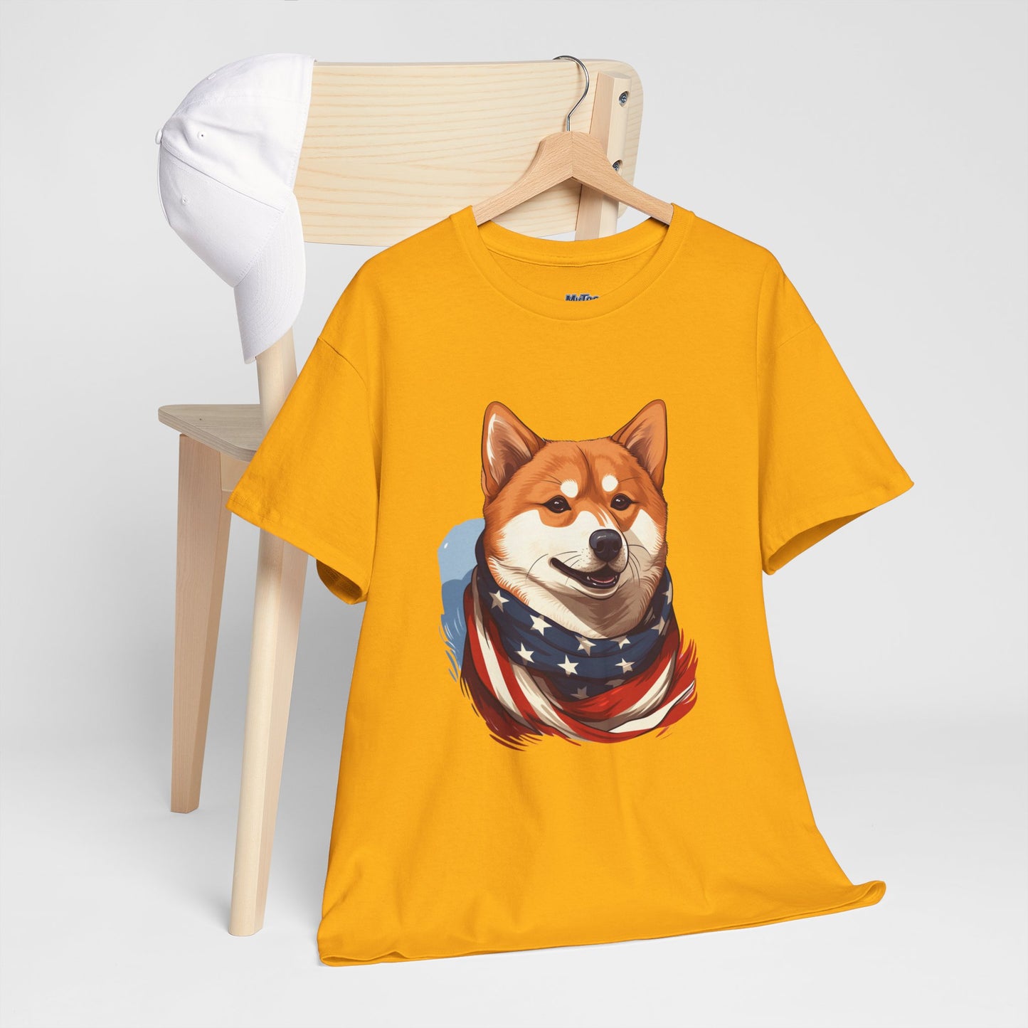 Patriotic Shiba Inu Unisex T-Shirt