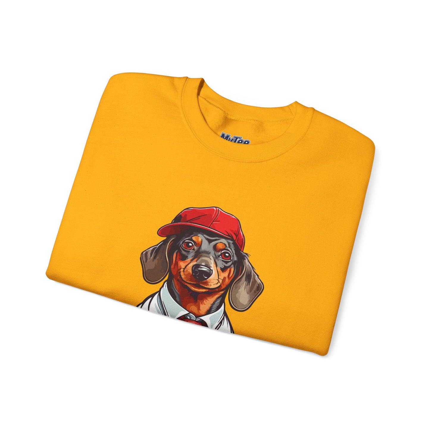 Dachshund Red Tie Unisex Sweatshirt – Chic Comfort for Dog Lovers