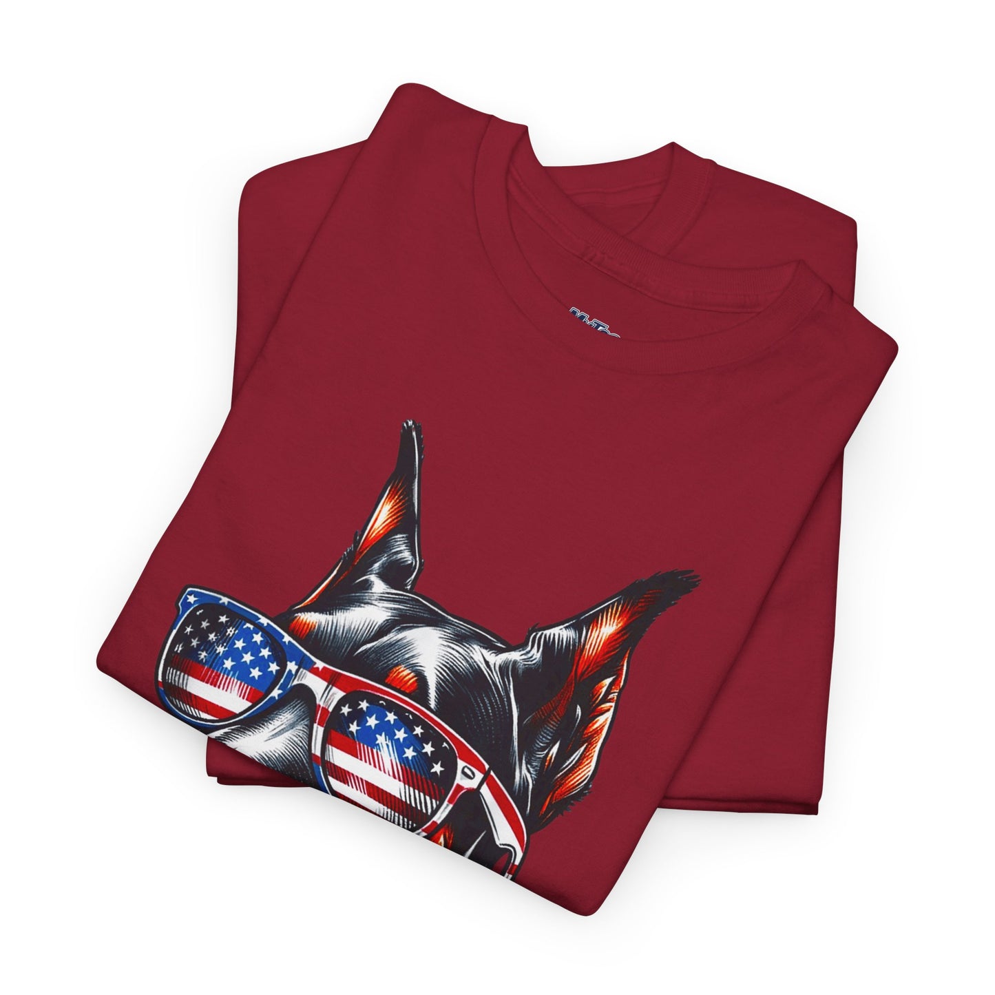 Patriotic Doberman With Sunglasses Unisex T-Shirt