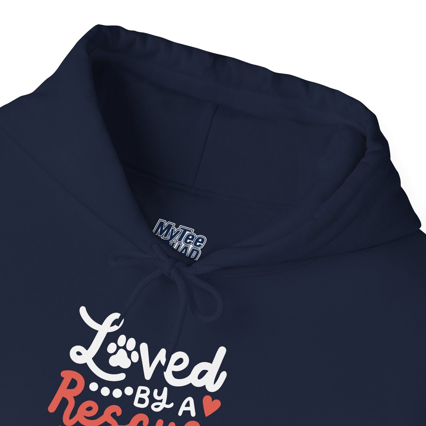 Loved By A Rescue Dog Hoodie | Pet Lover Gift, Fur Mom Hoodie, Pet Dad Apparel