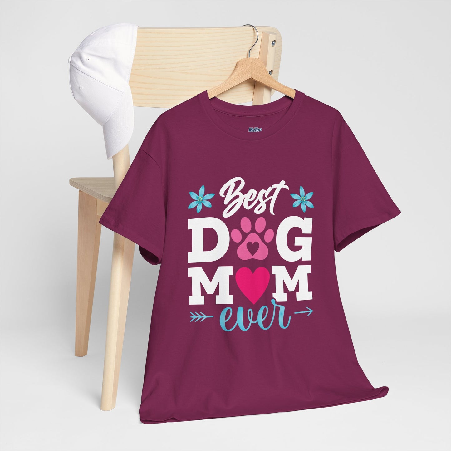 Best dog Mom Ever Cotton T-Shirt