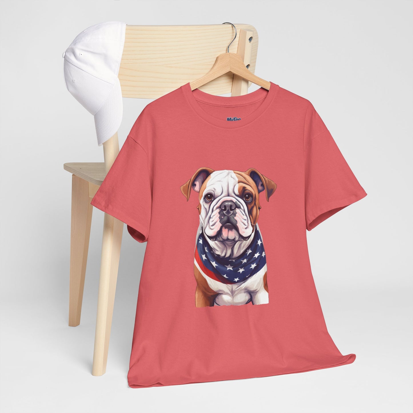 Patriotic Bulldog Unisex T-Shirt