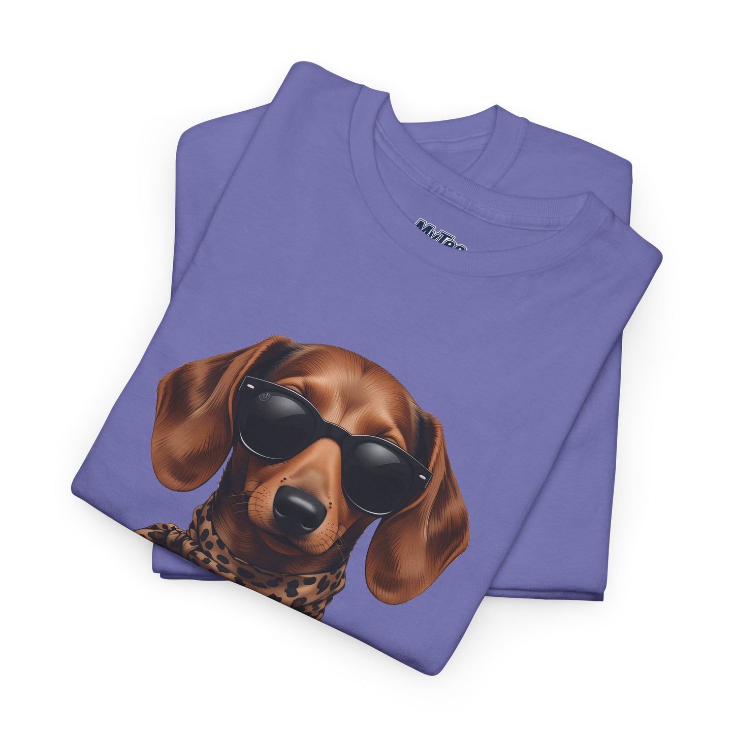 Dachshund With A Scarf Cotton T-Shirt